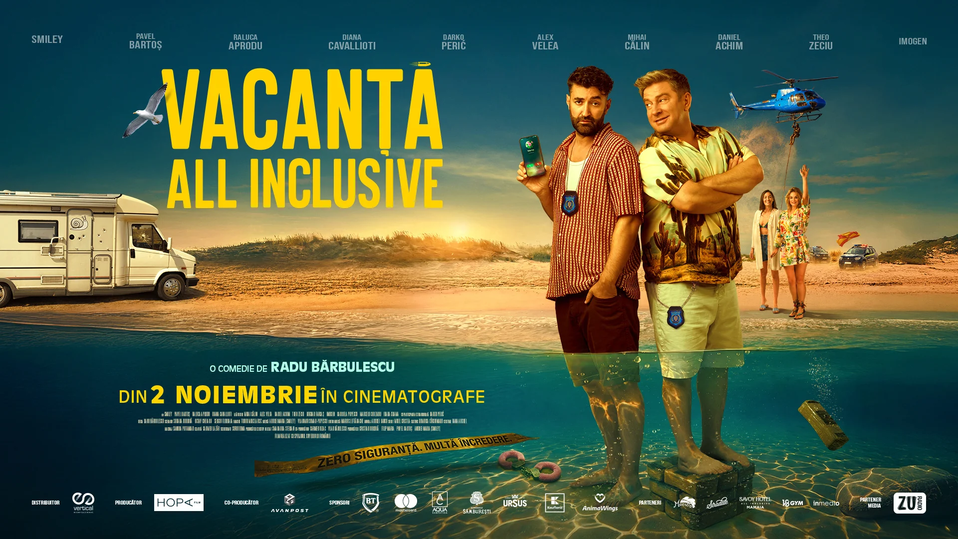 Afișul oficial Vacanța All Inclusive — din 2 noiembrie 2026 în cinematografe